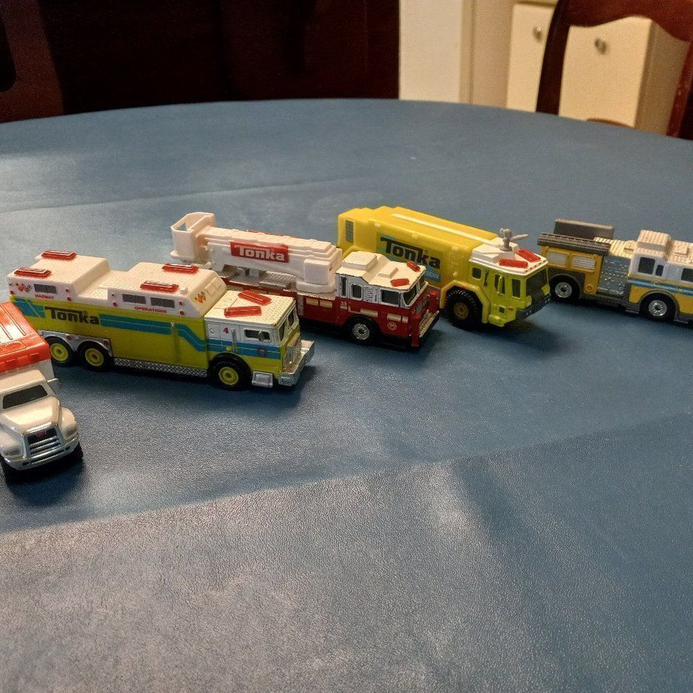 Tonka Fire and Rescue trucks